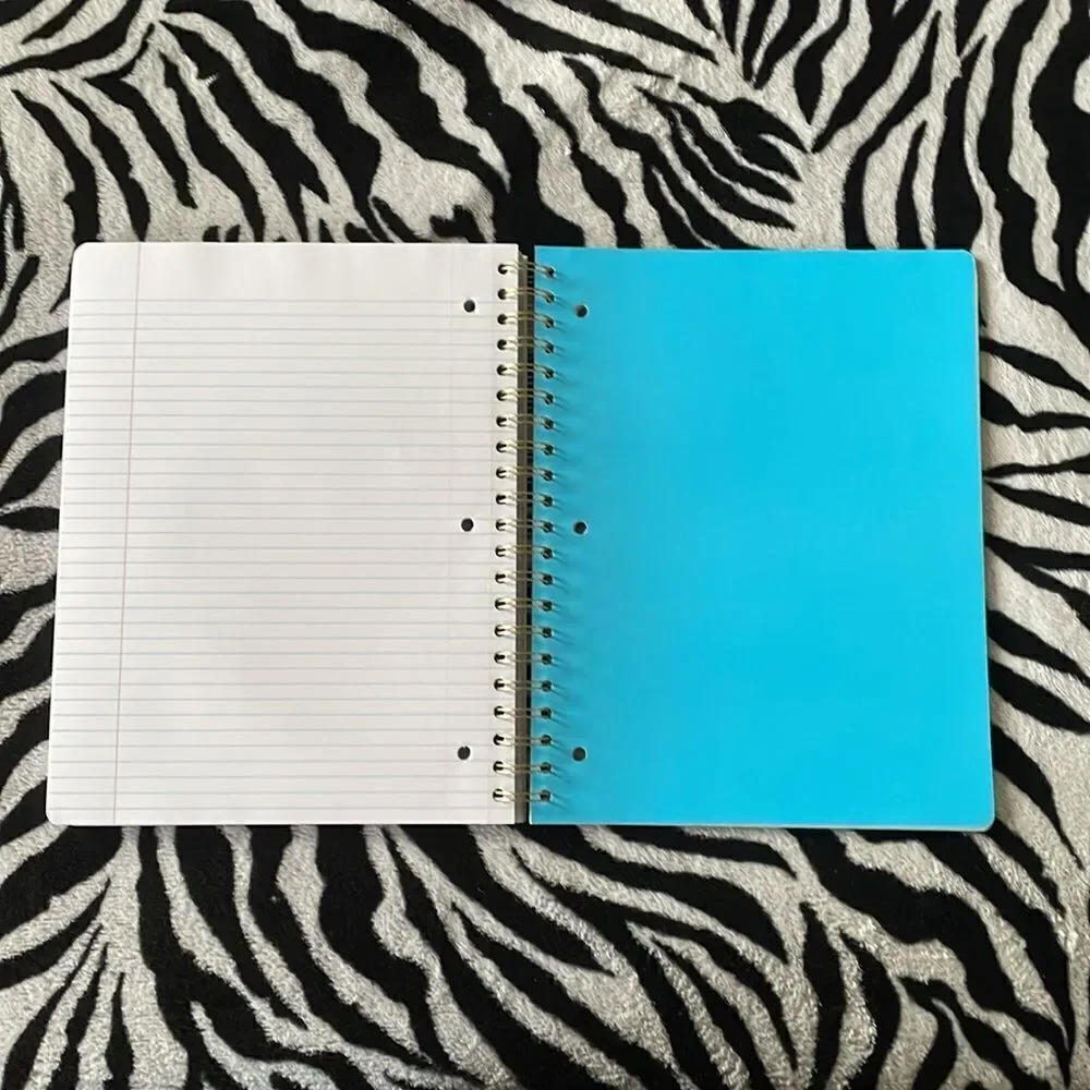 New Eccolo 5 subject college perforated converse hi top sneakers spiral notebook